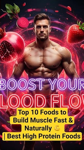 Top 10 Foods to Build Muscle Fast & Naturally 💪 | Best High Protein Foods