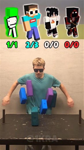 He Is Very Powerful 😎 Minecraft Challenge ⛏️ #minecraft #challenge #foryou #funny