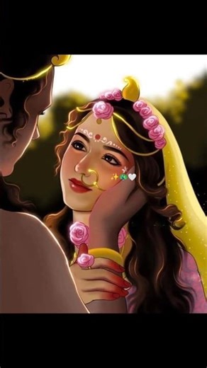 Aur tum Radhe, tum us ananya prem ki shiromani ho 💗🦚❤‍🩹 #radhakrishna #radheradhe #krishna #shorts