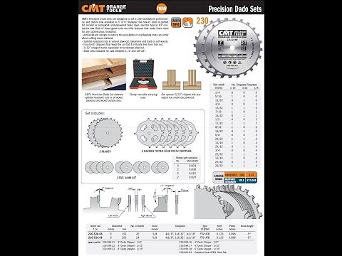 Dado Blade Set by CMT Orange Tools Model #230.524.08