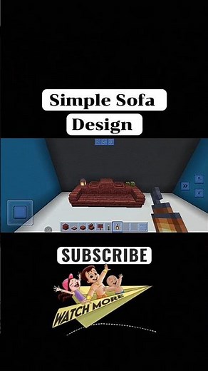 How to Make Simple Sofa Design in Minecraft 🛋️ | Easy Furniture Build | #Shorts