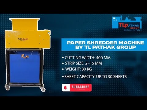 Shredding Mountains of Paper in SECONDS! 🤯 | T.L. Pathak Group's Paper Shredder Machine Demo