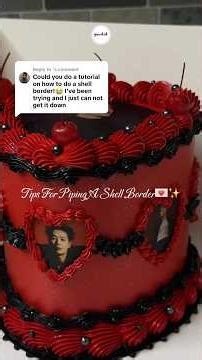 Tips for How To Pipe A Shell Border🎂 #cakedecorating #vintagecake #genedid #caketutorial