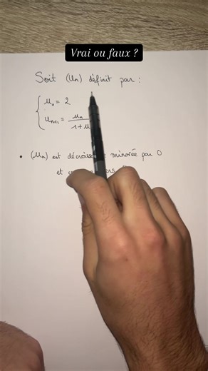Vrai ou faux ? Théorème du point fixe #mathematiques #maths #pointfixe #lycee #terminale