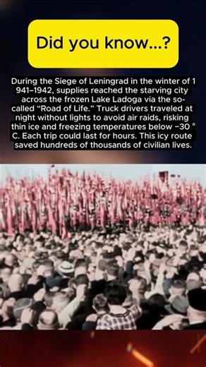 The Road of Life: The Frozen Lifeline of Leningrad