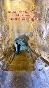 24K views · 1.5K reactions | Exploring the Ancient Tomb of Lazarus the friend of Jesus, the brother of Martha and Mary… Ancient village of Bethany | Visit Israel From Your Home | Facebook