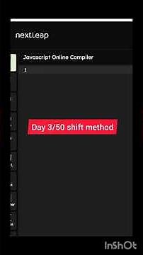 JavaScript shift() Method Explained | Remove First Element | Day 3/50