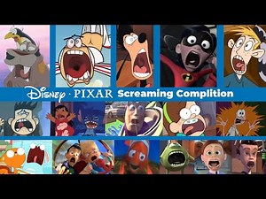 Disney Pixar Cartoons Screaming Compilation | ‪@OPandTSFan‬