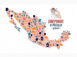 Mapa de Barmaids, la primer plataforma con perspectiva de género en la gastronomía