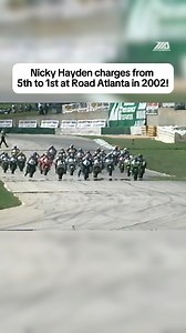 The Big Kahuna delivers. 🌊 Legend Nicky Hayden carved through the field from 5th to 1st to win Race 2 at the 2002 Suzuki Big Kahuna Nationals at Road Atlanta. With 2026 marking 50 years of AMA Superbike racing, moments like this define the legacy. 🏁 #superbike #motorcycle #racing #motorsports | MotoAmerica