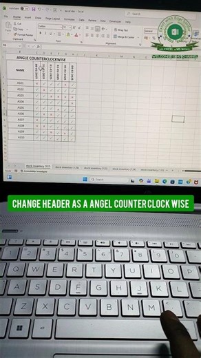 Rotate your Excel header text at an angle counterclockwise in seconds! 📊↩️ #ExcelTips