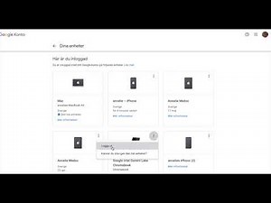 Logga ut från ditt Googlekonto på flera enheter