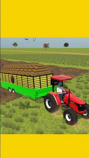 Strong Farmer with Tractor | Heavy Load Work on Field