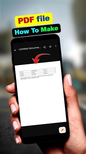 👆How to create PDF file ⚡ How to create PDF file in mobile #shorts
