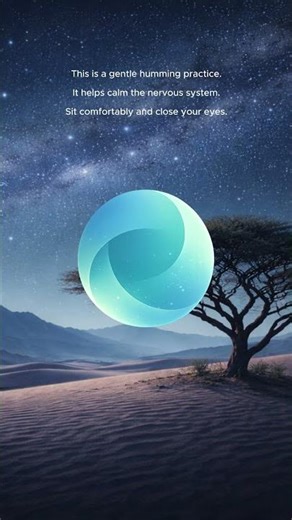 Vagus Nerve Stimulation with Humming for Deep Calm