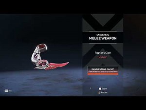 APEX LEGENDS Universal Melee Weapon Raptor's Claw | Mythic Skin