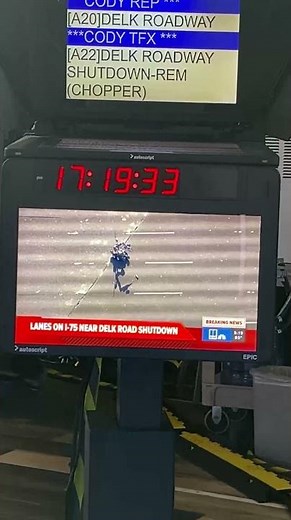 ATL Bomb Squad Robot Identifies suspicious object on I-75