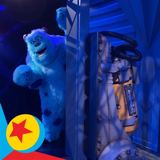 Step fright up to play hide-and-seek with Sulley! 💙 Visit Kitty at his Character Greeting in #HollywoodStudios at Walt Disney World. | Pixar