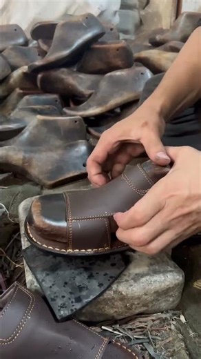 How Shoes Are Made by Hand#shoes #shorts #handmade #craft #shoesformen #