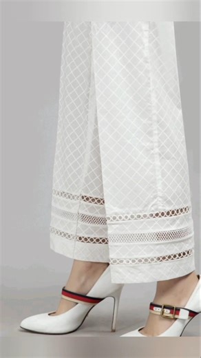 White Trouser Designing Ideas | Trouser Design 2026 #fashionsuitsyou