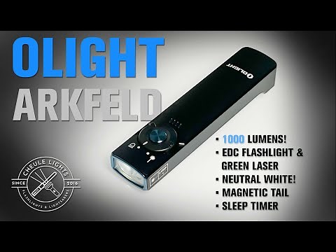Olight Arkfeld Full Review - 1000 lumen EDC flashlight and Laser