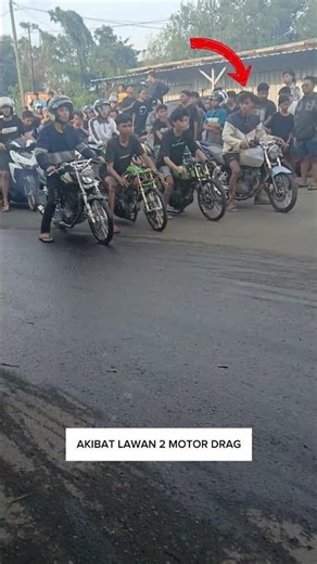BEGINI AKIBAT MELAWAN MOTOR DRAG😱 || BALAP MOTOR #shorts