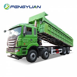 [Hot Item] 2 Axle 25 Cubic Meter Cargo Dump Tipper Semi Trailer Loader