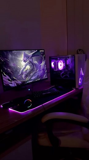 1.1K views | Awesome Stinger PC Setup  @itzsaroora on Insta  Purple Gaming Setup  Allied Stinger | Allied Gaming | Facebook