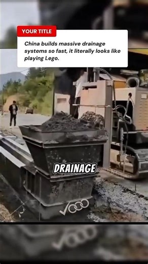 China Builds Drainage Like Lego 🧱💧