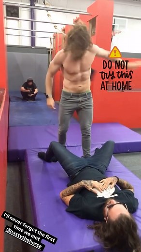 nut shots on Instagram: "since the story loved this one so much, had to post it. the 2 nuttiest dudes of all time @nastythehorse @khylervick"