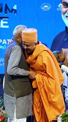 CVM University on Instagram: "A glimpse into Amrutparv, the grand platinum jubilee celebration marking 75 remarkable years of Shri Bhikubhai. B. Patel. An evening filled with reverence, warmth and heartfelt blessings, celebrating a life defined by values, vision and lasting impact. More than a milestone, Amrutparv stood as a tribute to a journey that has inspired generations and strengthened countless lives. #Amrutparv #PlatinumJubilee #75YearsOfLegacy #cvmuniversity #CVMU #HonouringExcellence #