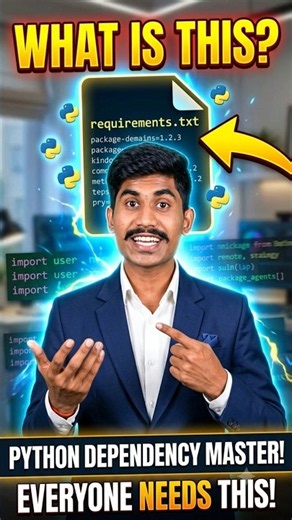 How to install Python packages in requirements.txt file using pip#python #short #coding #programming