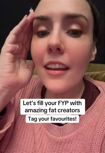My FYP is full of incredible fat people and it’s such a joy to scroll. I’m going to tag some of my favourites and hope you do too! #fatcreator #plussize
