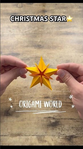 HOW TO MAKE ORIGAMI CHRISTMAS STAR TUTORIAL STEP BY STEP | DIY ORIGAMI STAR PAPER CRAFT DECORATION