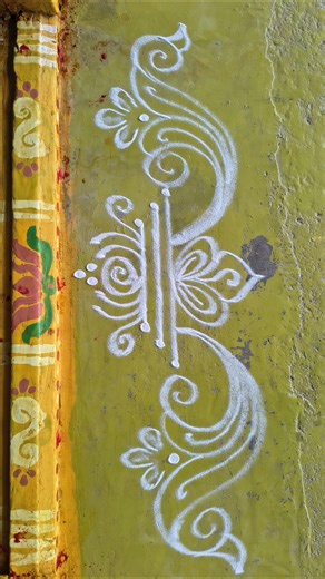 easy side border rangoli designs 🌹 gadapa design muggulu 🌹 simple muggulu