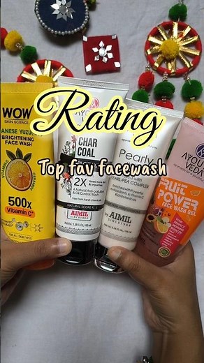Rating My top fav Facewash under Budget | Ayurvedic facewash| Japanese facewash #glowyskin #faceglow