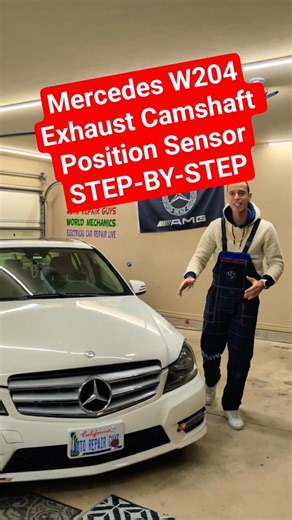 Mercedes W204 Exhaust Camshaft Position Sensor Replacement C250 C300 C350 C180 C200 C280