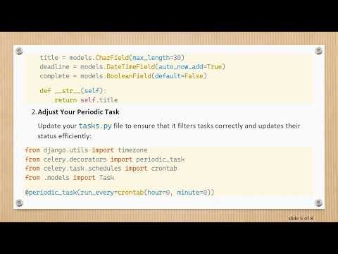 Troubleshooting Django Periodic Tasks with Celery