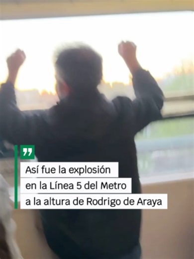 Explosión en Metro Línea 5 cerca de Rodrigo de Araya — 9 de octubre