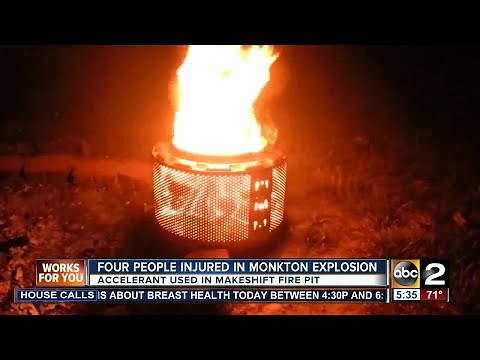 Four injured after fire pit explosion in Monkton