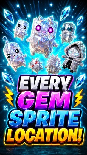 Every NEW Gem Sprite Location! 😱 #fortnite #short