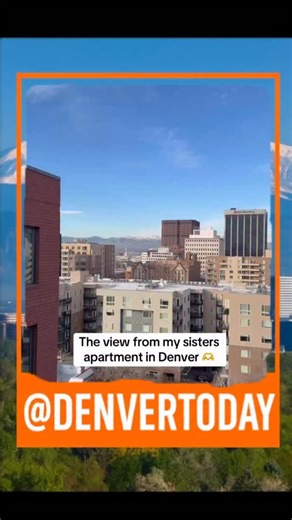 They say if you live in downtown Denver, you’ll get the best views in the city! 😭😅 Follow @denvertoday_ for more Denver content! #denver #303 #denvercolorado | Denver Today