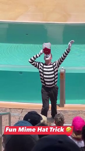 Fun Mime Hat Trick 🤣 #mime #funny #fun #seaworldorlando #seaworldmime #funnyreels #funnyvideo #adventuresthatrock | Adventures That ROCK