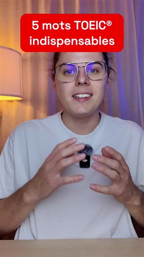 Commente « COURS » pour avoir gratuitement le cours de grammaire pour le TOEIC ❓5 mots de vocabulaire à maîtriser pour le TOEIC ! ⌛️ Challenge 700 à 950 au #toeic #roadtotoeic950 💡 Améliore ton score TOEIC grâce à la plateforme d'entraînement Top-Students ! ➡️ www.top-students.com 🔎 Tape
