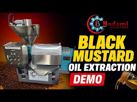 Black Mustard Oil | Cold Oil Press HP 12.5 | काली सरसों | Oil Extraction Process