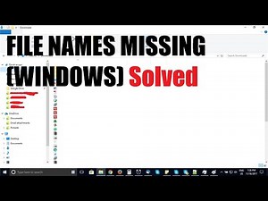Cara Mengatasi Nama Teks pada File dan Folder Hilang atau Tidak Muncul di Windows