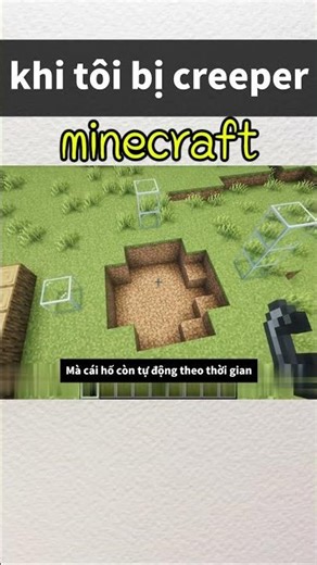 khi tôi bị creeper #minecraft #daulac
