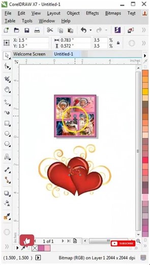 New Born Baby Photo collage in Corel draw #coreldrawtips #photoeditor #photoframe