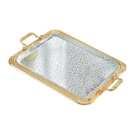 Luzkey Serving Tray Decorative Tray Iron Art with Handles Dessert Tray Jewelry Tray Vanity Tray for Cafes Restaurant Party Tea House M - Walmart.ca