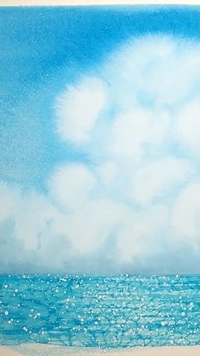 How to draw a cumulonimbus cloud #art #painting #beginners